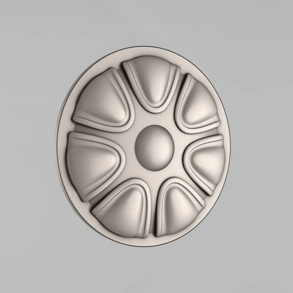 carved rosettes decor 23 3D Print Model .c4d .max .obj .3ds .fbx .stl .blend 