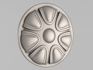 carved rosettes decor 23 3D Print Model