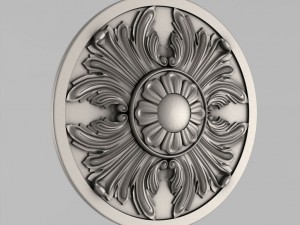 carved rosettes decor 24 3D 프린트 모델