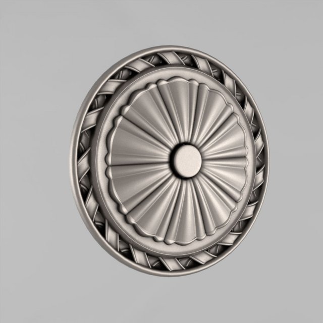 carved rosettes decor 25 Model Cetak 3D .c4d .max .obj .3ds .fbx .stl .blend 