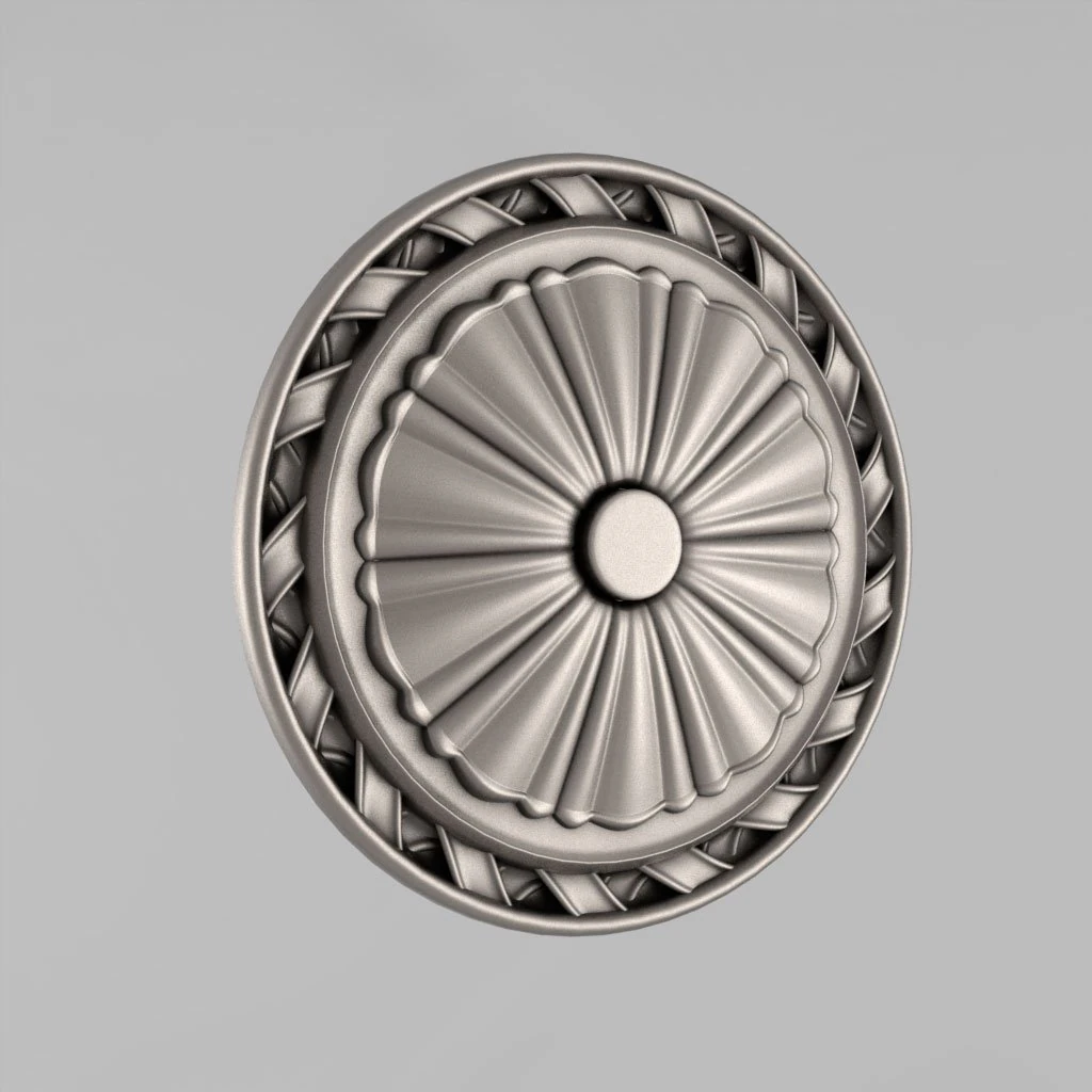 carved rosettes decor 25 3D Print Model .c4d .max .obj .3ds .fbx .stl .blend