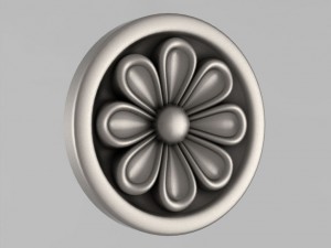 carved rosettes decor 28 3D-Druckmodell