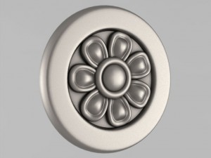 carved rosettes decor 29 3D Print Model