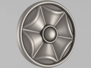 carved rosettes decor 30 3D Print Model