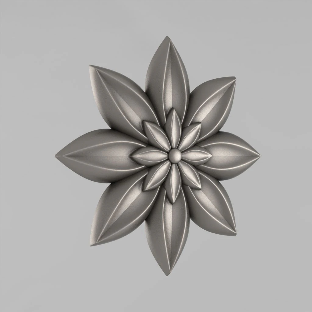 carved rosettes decor 31 3D Print Model .c4d .max .obj .3ds .fbx .stl .blend 