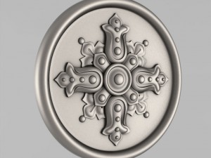 carved rosettes decor 32 3Dプリントモデル