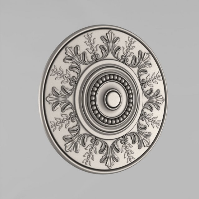 carved rosettes decor 33 Model Cetak 3D .c4d .max .obj .3ds .fbx .stl .blend 