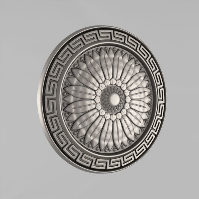 carved rosettes decor 35 Modello di stampa 3D .c4d .max .obj .3ds .fbx .stl .blend 