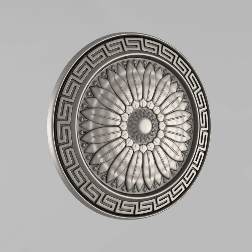 carved rosettes decor 35 3D Print Model .c4d .max .obj .3ds .fbx .stl .blend 