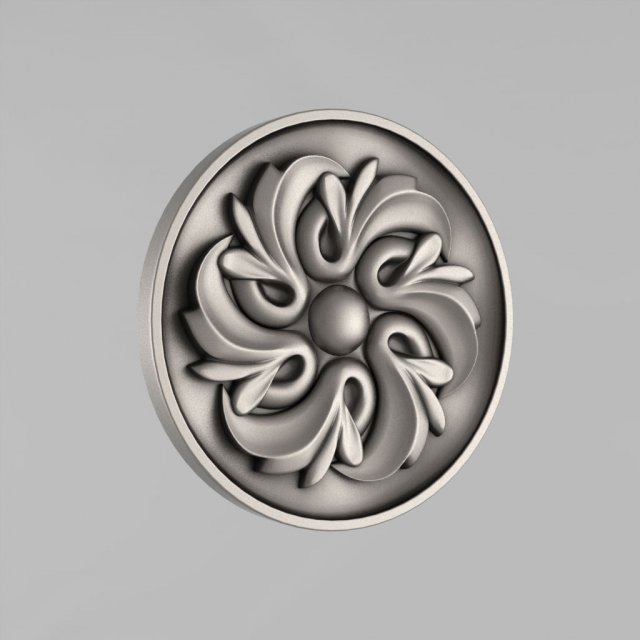 carved rosettes decor 39 3D प्रिंट मॉडल .c4d .max .obj .3ds .fbx .stl .blend 