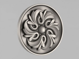 carved rosettes decor 39 3D 打印模型