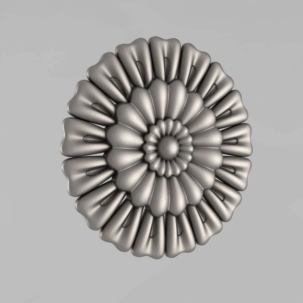 carved rosettes decor 40 3D Print Model .c4d .max .obj .3ds .fbx .stl .blend