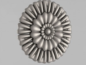 carved rosettes decor 40 3D Print Model