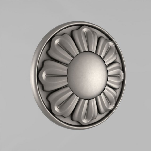 carved rosettes decor 41 3D 프린트 모델 .c4d .max .obj .3ds .fbx .stl .blend 