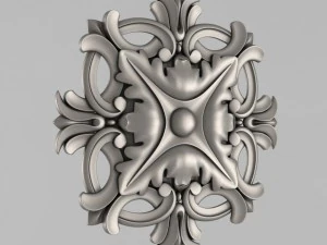 carved rosettes decor 43 3D Print Model