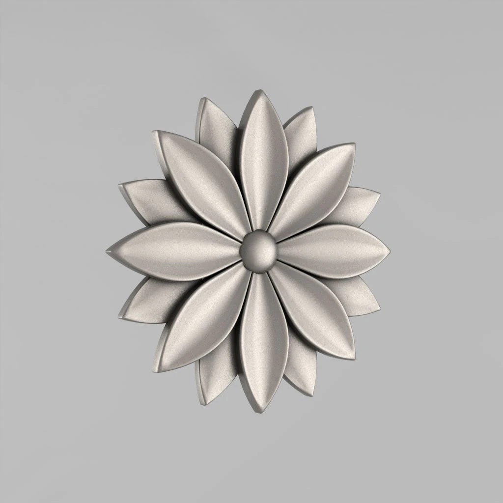 carved rosettes decor 44 3D Print Model .c4d .max .obj .3ds .fbx .stl .blend