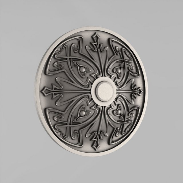 carved rosettes decor 46 3D Print Model .c4d .max .obj .3ds .fbx .stl .blend 