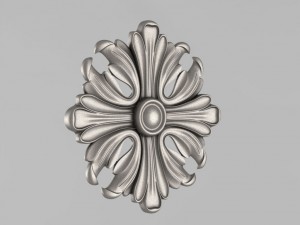 carved rosettes decor 48 3D-Druckmodell