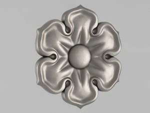 carved rosettes decor 49 3D Print Model
