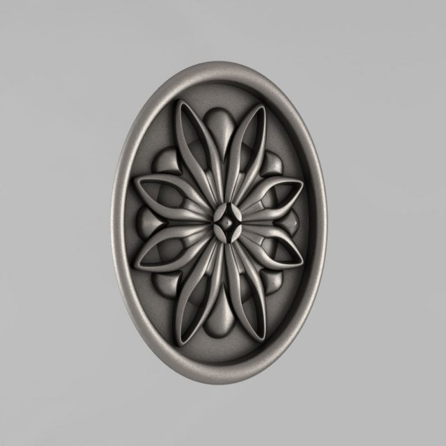 carved rosettes decor 50 3D 打印模型 .c4d .max .obj .3ds .fbx .stl .blend 