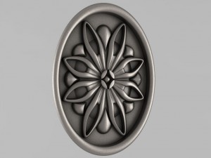 carved rosettes decor 50 3D Print Model