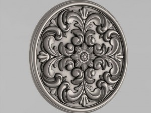 carved rosettes decor 51 3D 打印模型