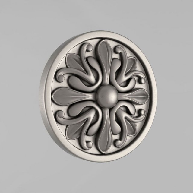 carved rosettes decor 53 3D प्रिंट मॉडल .c4d .max .obj .3ds .fbx .stl .blend 