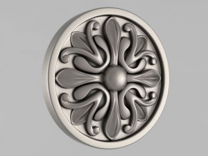 carved rosettes decor 53 3D Print Model