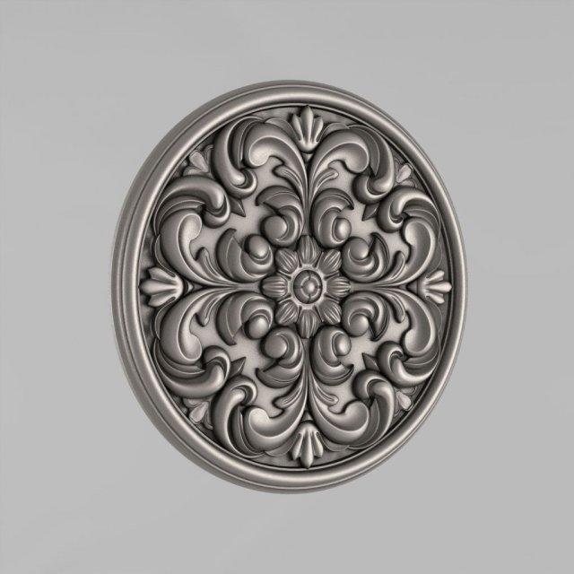carved rosettes decor 54 3D-printmodel .c4d .max .obj .3ds .fbx .stl .blend 