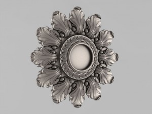 carved rosettes decor 55 3D प्रिंट मॉडल