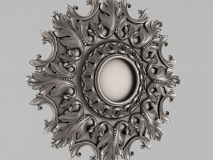 carved rosettes decor 56 3D Print Model