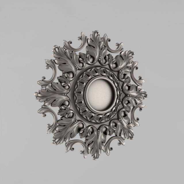 carved rosettes decor 57 3D printmodel .c4d .max .obj .3ds .fbx .stl .blend