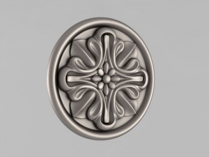 carved rosettes decor 59 3D Print Model