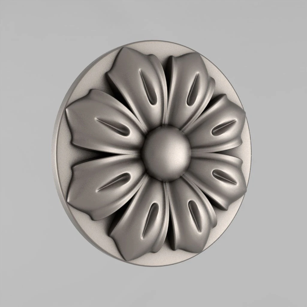 carved rosettes decor 61 3D Print Model .c4d .max .obj .3ds .fbx .stl .blend 