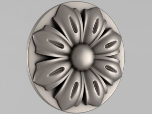 carved rosettes decor 61 3D Print Model