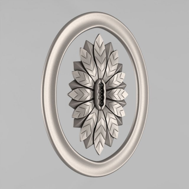 carved rosettes decor 62 3D 프린트 모델 .c4d .max .obj .3ds .fbx .stl .blend 