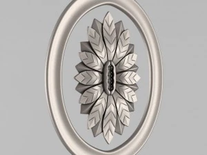 carved rosettes decor 62 3D Print Model
