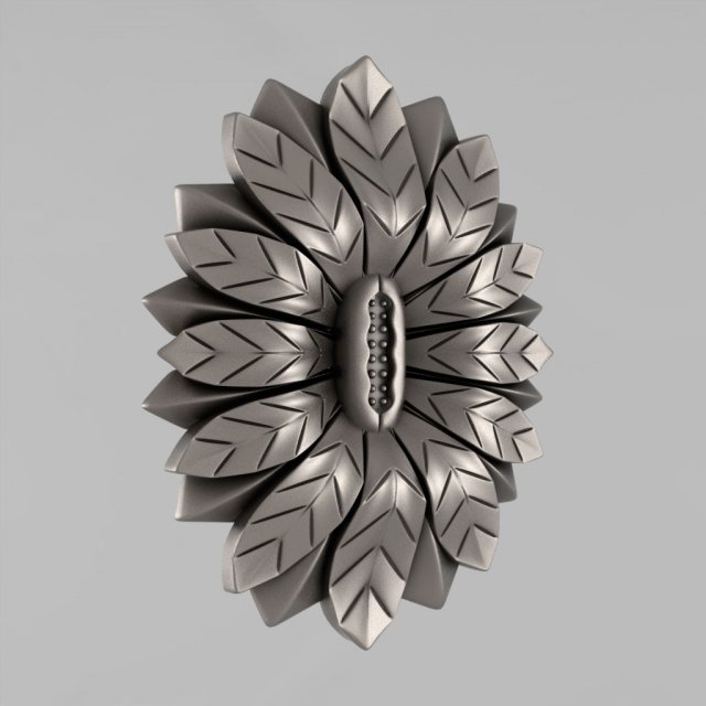 carved rosettes decor 63 3D Print Model .c4d .max .obj .3ds .fbx .stl .blend 