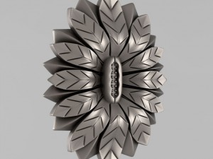 carved rosettes decor 63 3D Print Model