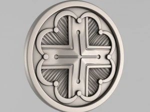 carved rosettes decor 64 3D Print Model