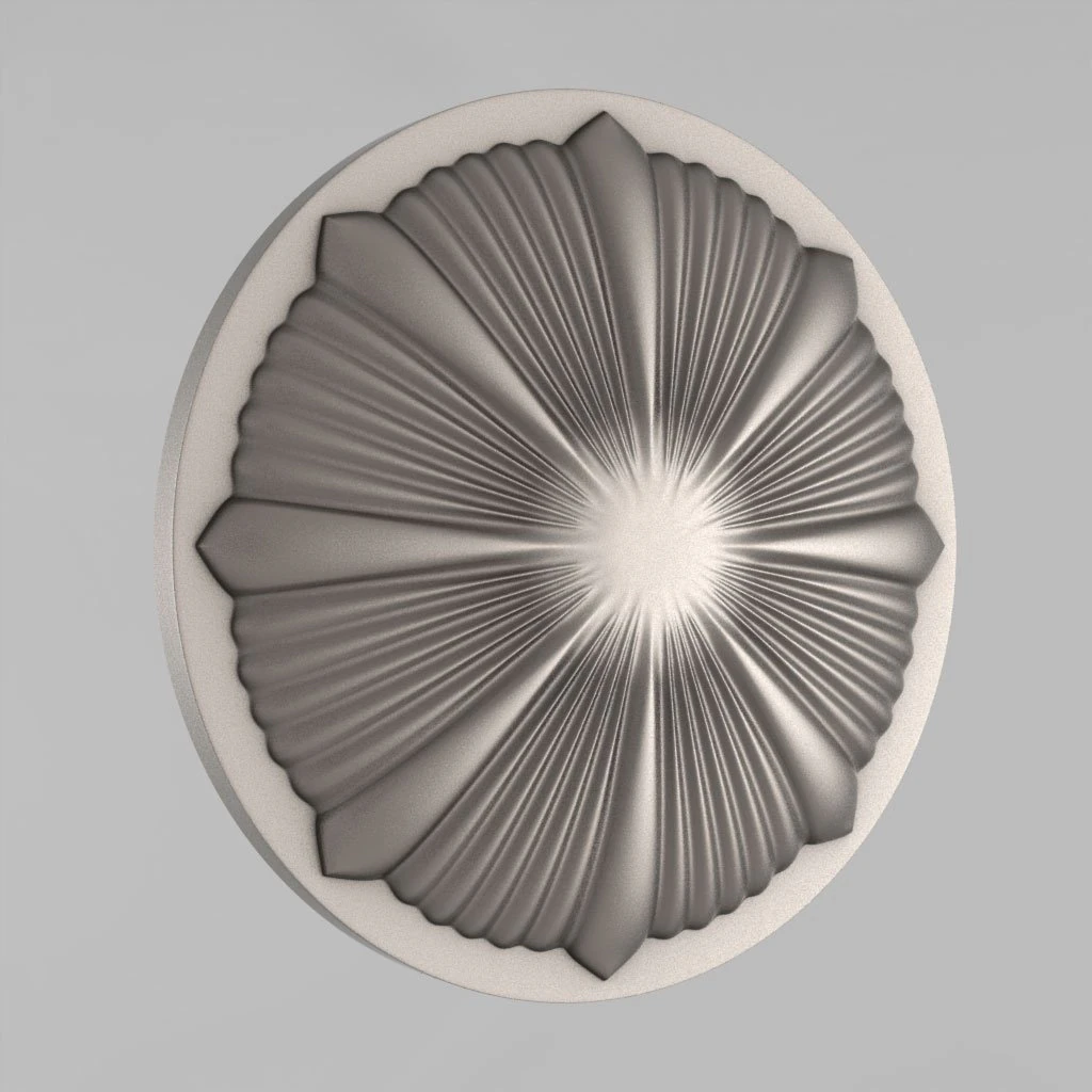 carved rosettes decor 65 3D Print Model .c4d .max .obj .3ds .fbx .stl .blend 