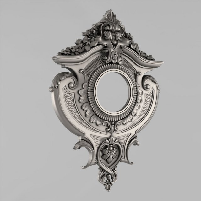 carved case for wall clocks 3D Принт Модель .c4d .max .obj .3ds .fbx .stl .blend 