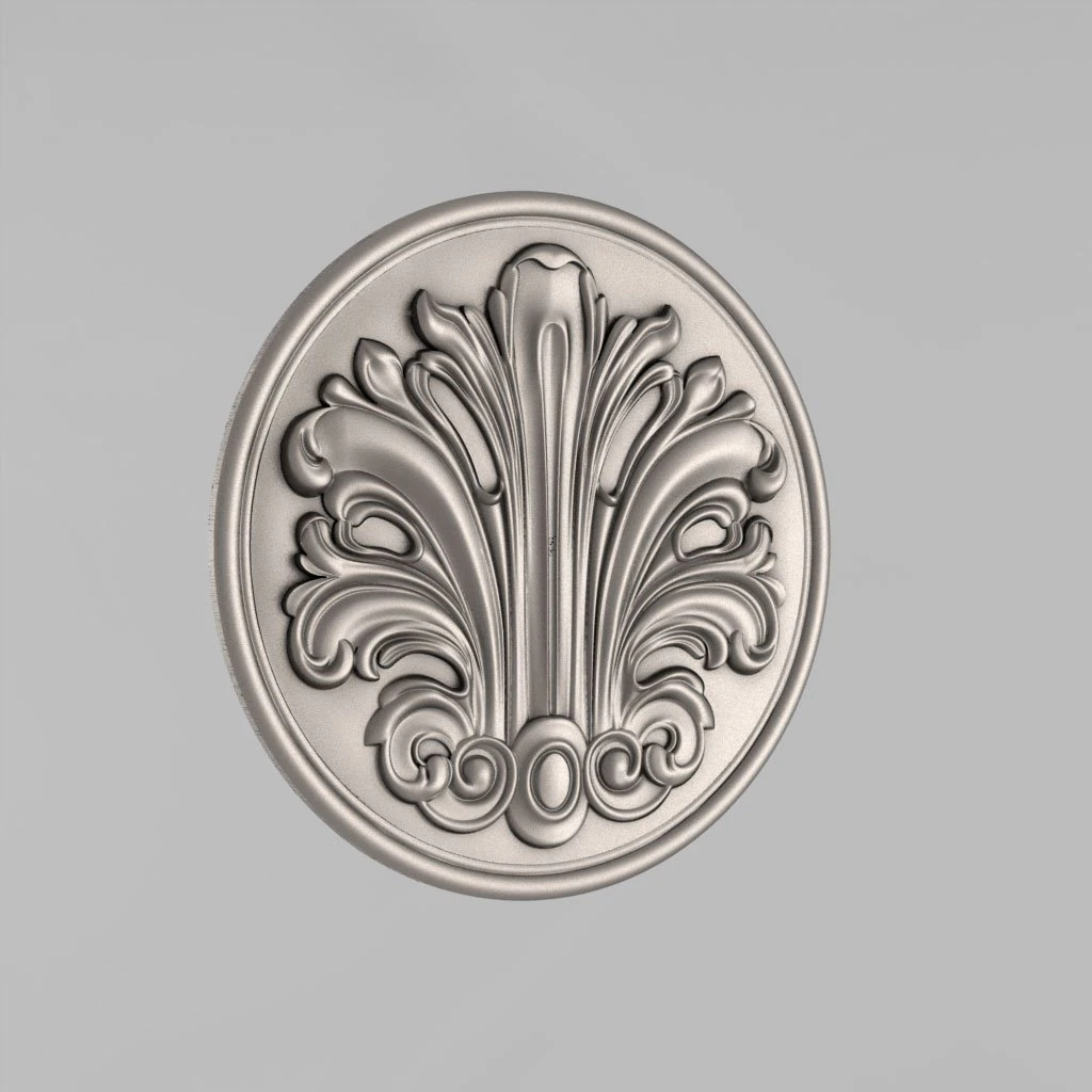 the central decorative element 2 3D Print Model .c4d .max .obj .3ds .fbx .stl .blend 