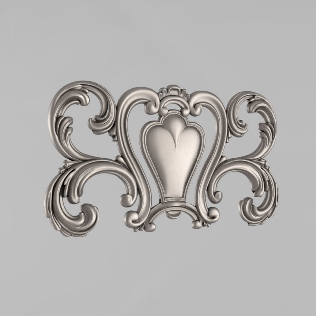 the central decorative element 3 3D-Druckmodell .c4d .max .obj .3ds .fbx .stl .blend 