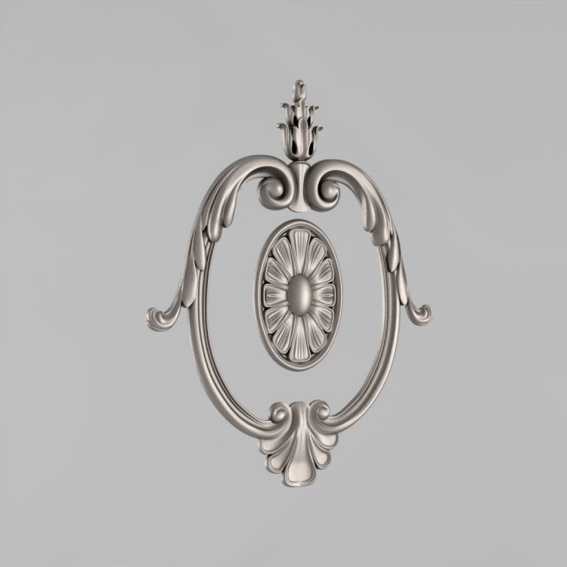 the central decorative element 4 3D Print Model .c4d .max .obj .3ds .fbx .stl .blend 