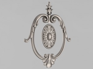 the central decorative element 4 3Dプリントモデル