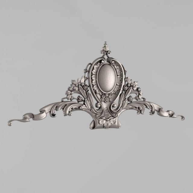 the central decorative element 10 3D Print Model .c4d .max .obj .3ds .fbx .stl .blend 