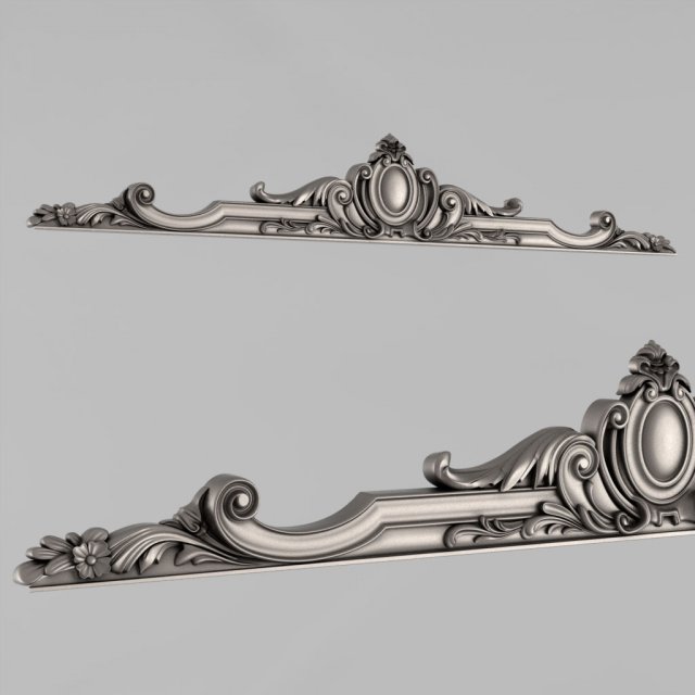 the central decorative element 11 3D Print Model .c4d .max .obj .3ds .fbx .stl .blend 
