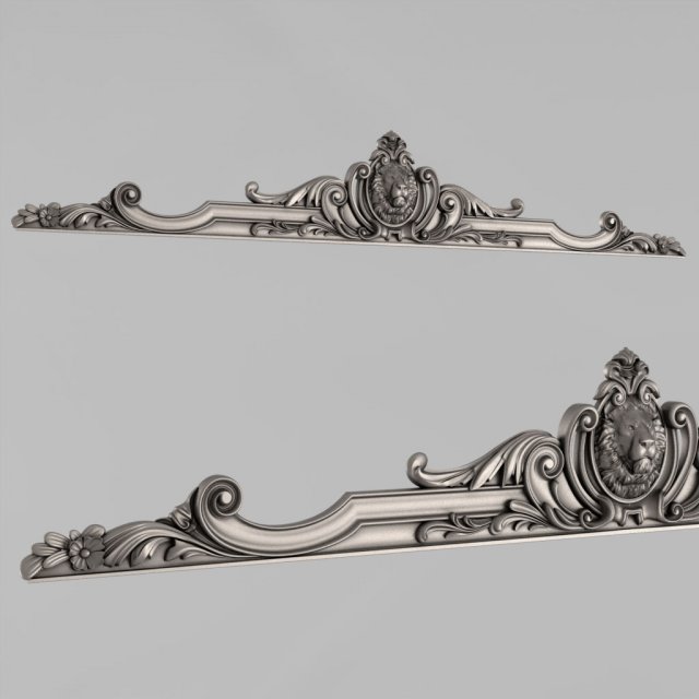 the central decorative element 12 3D Принт Модель .c4d .max .obj .3ds .fbx .stl .blend 