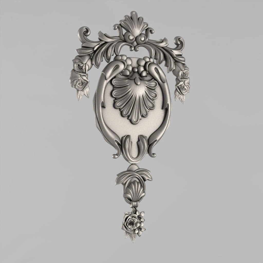 the central decorative element 15 3D Print Model .c4d .max .obj .3ds .fbx .stl .blend 